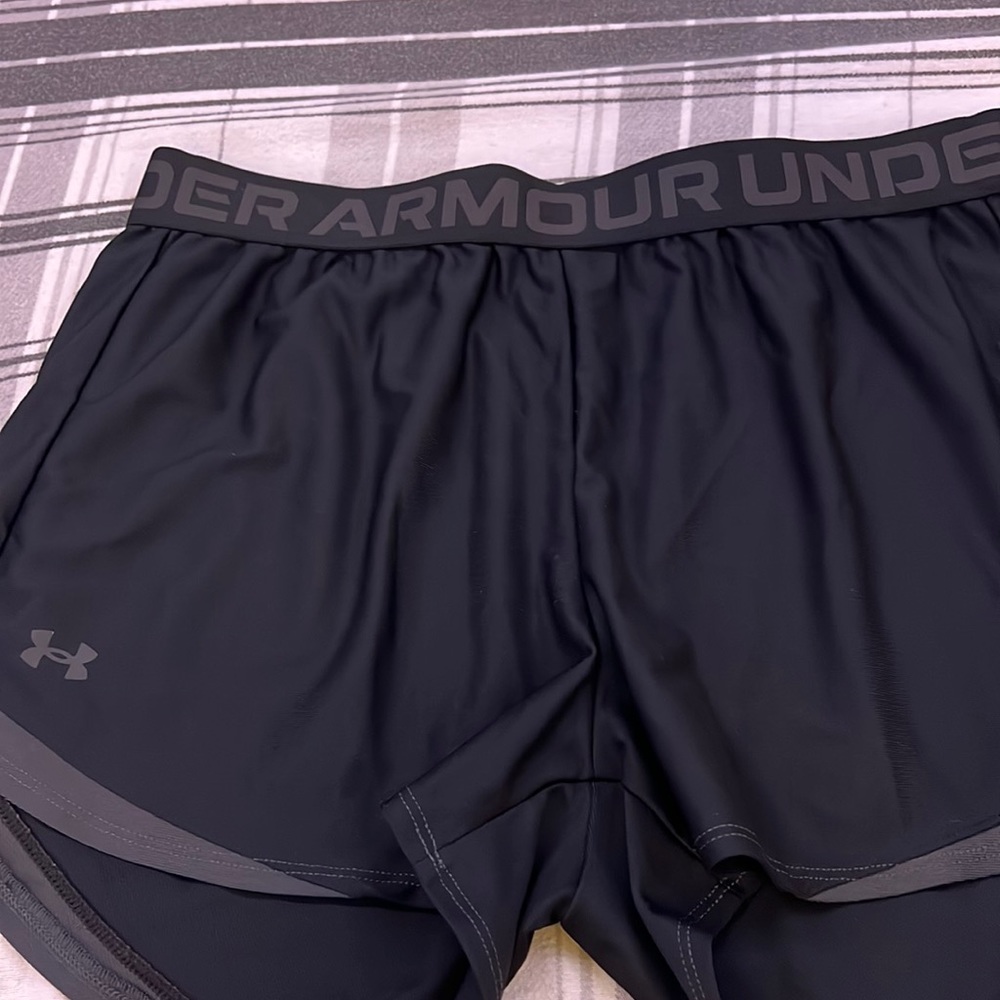 Black under armour shorts. size Large